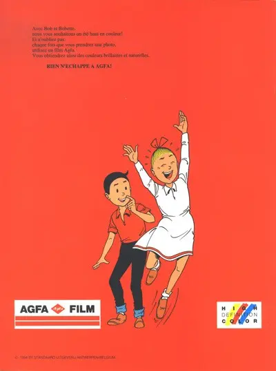 Verso de l'album Bob et Bobette (Publicitaire) L'île inconnue
