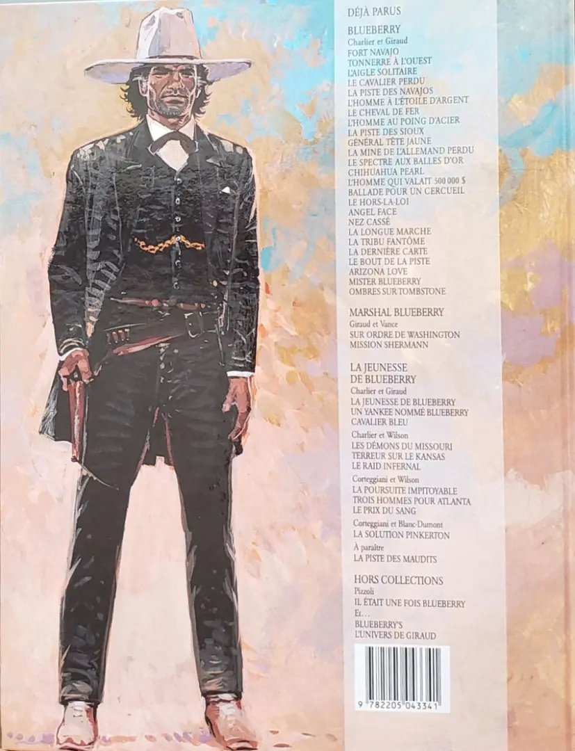 Verso de l'album Blueberry Tome 6 L'homme à l'étoile d'argent