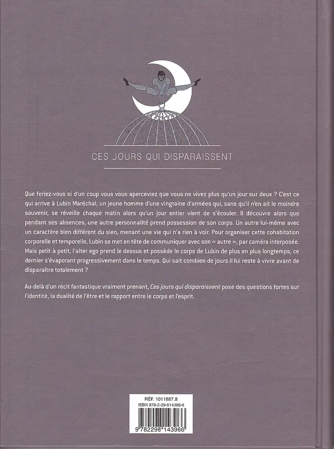 Verso de l'album Ces jours qui disparaissent