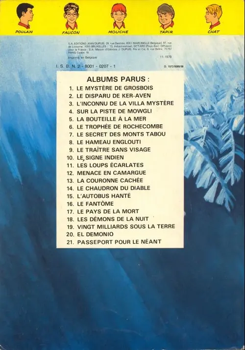Verso de l'album La Patrouille des Castors Tome 17 Le pays de la mort
