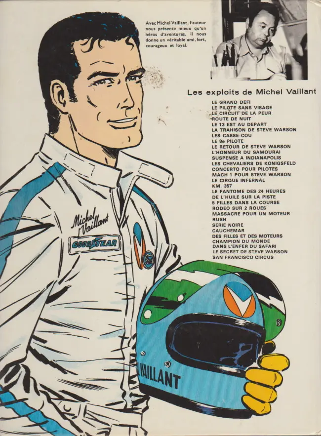 Verso de l'album Michel Vaillant Tome 21 Massacre pour un moteur !