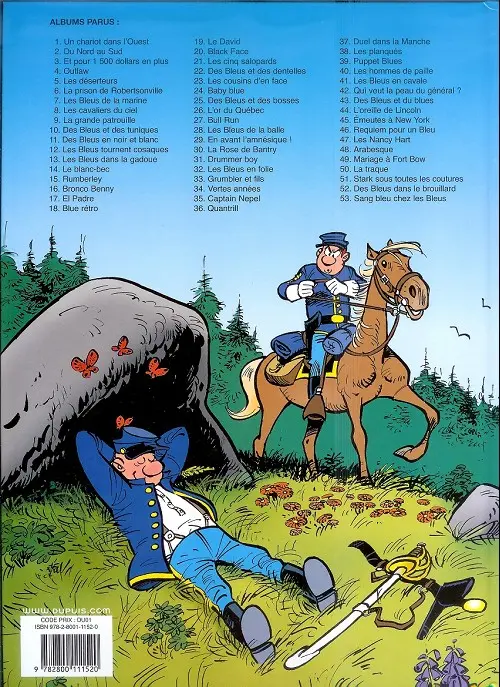Verso de l'album Les Tuniques Bleues Tome 23 Les cousins d'en face