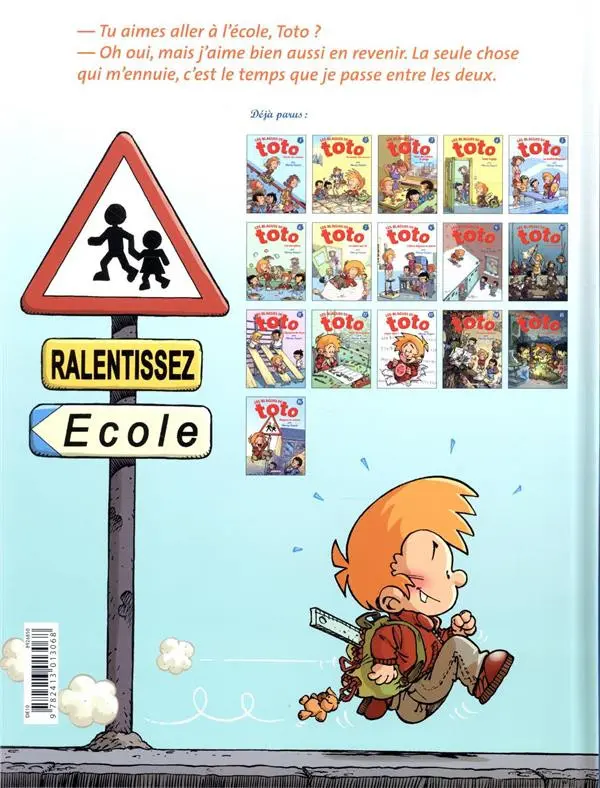 Verso de l'album Les Blagues de Toto Tome 16 Blagues to school