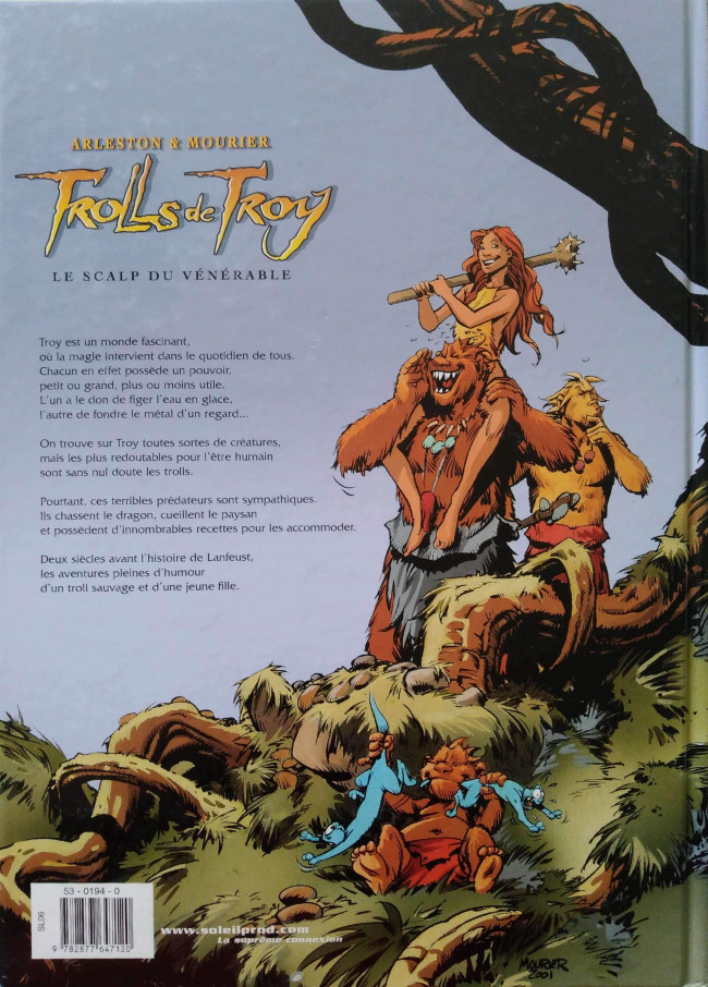 Verso de l'album Trolls de Troy Tome 2 Le Scalp du vénérable