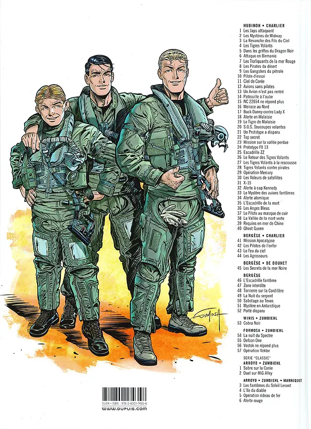 Verso de l'album Buck Danny Tome 57 Opération Vektor