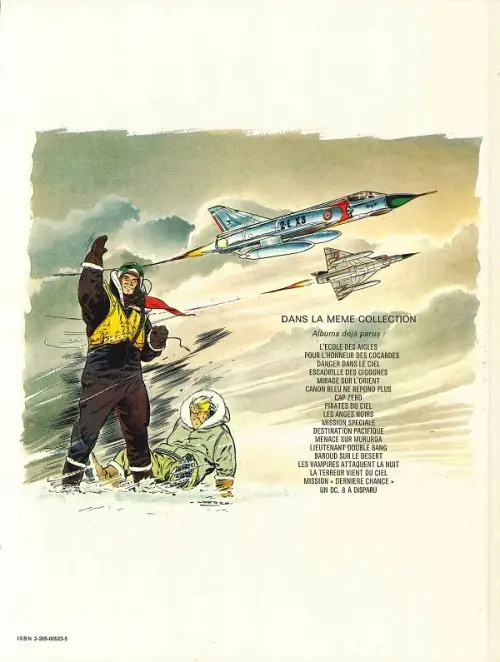 Verso de l'album Tanguy et Laverdure Tome 15 Les Vampires attaquent la nuit