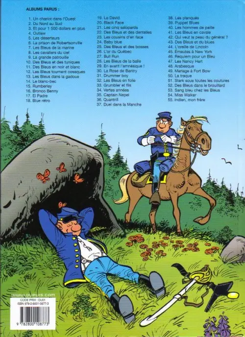 Verso de l'album Les Tuniques Bleues Tome 20 Black Face