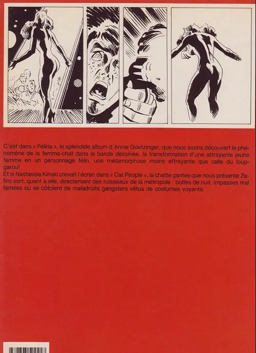 Verso de l'album Catwoman