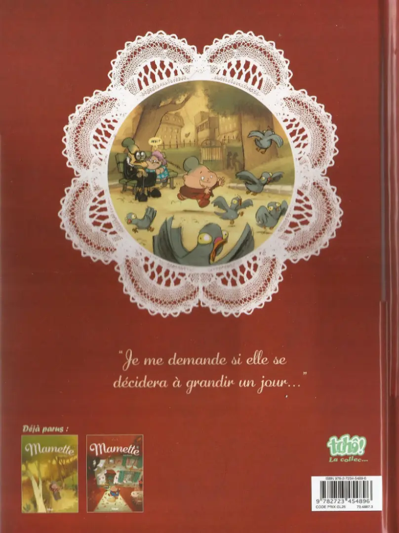 Verso de l'album Mamette Tome 1 Anges et Pigeons