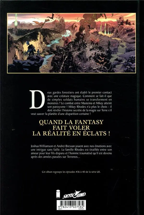 Verso de l'album Birthright Tome 8 Les cinq mages