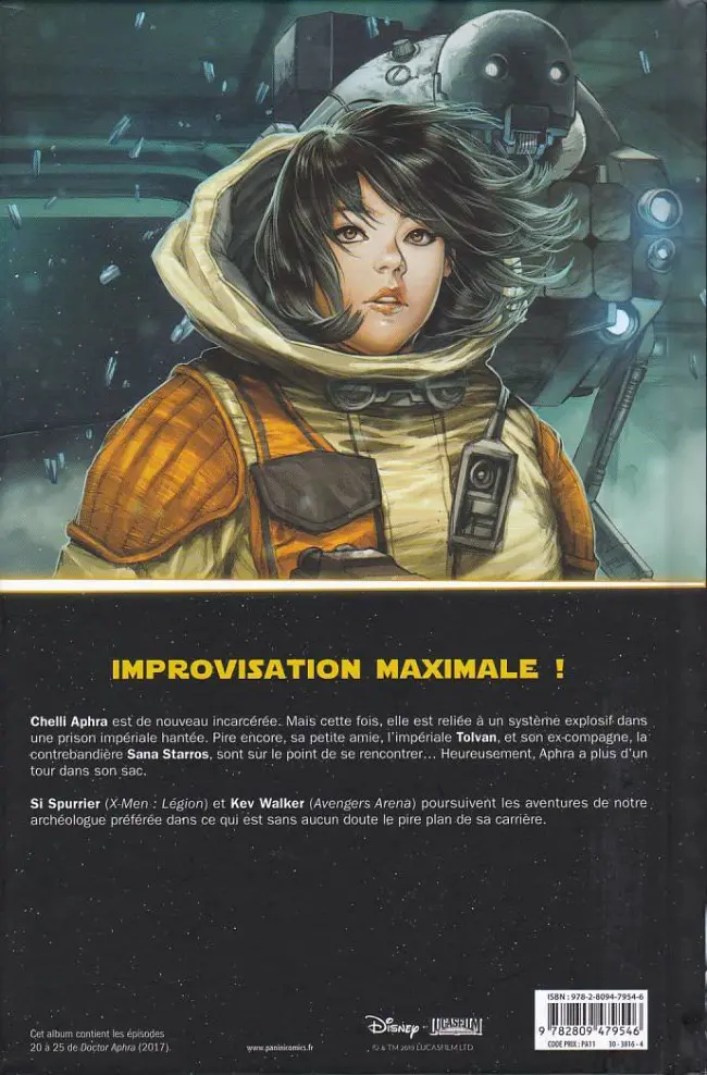 Verso de l'album Star Wars - Docteur Aphra Tome 4 Un plan catastrophique