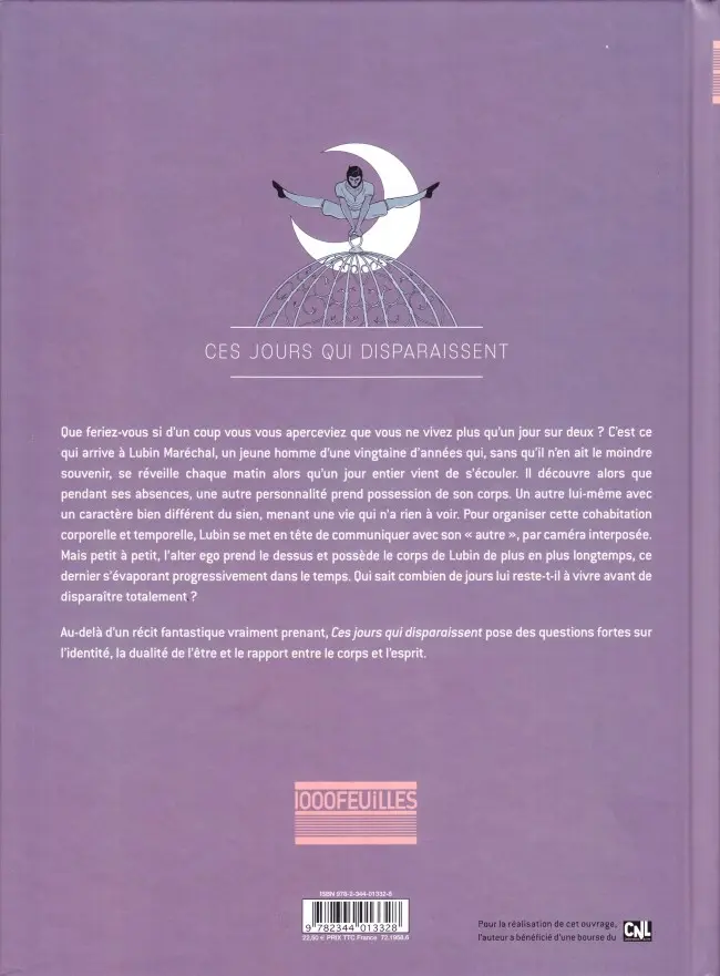 Verso de l'album Ces jours qui disparaissent