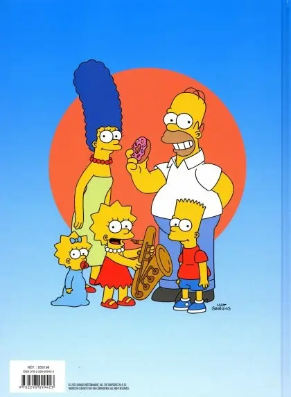 Verso de l'album Les Simpson Tome 22 Sur la route !