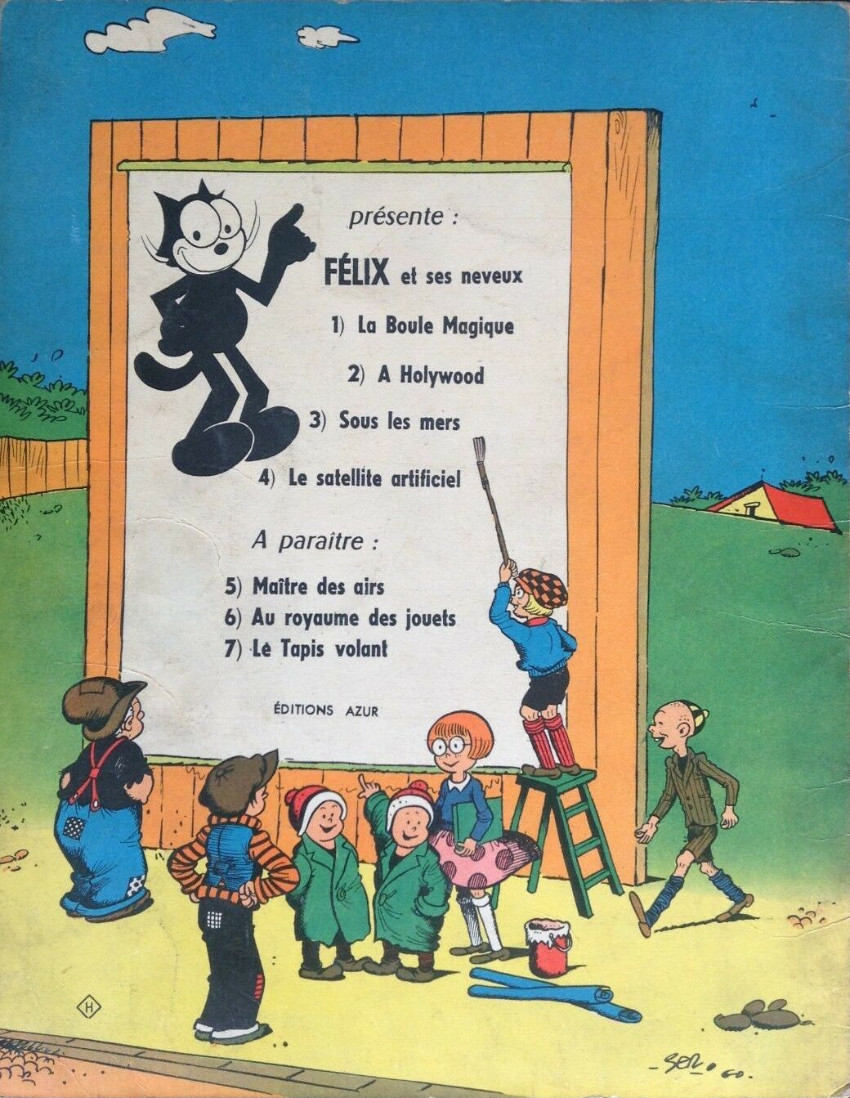 Verso de l'album Félix le chat et ses neveux 3 Sous les mers