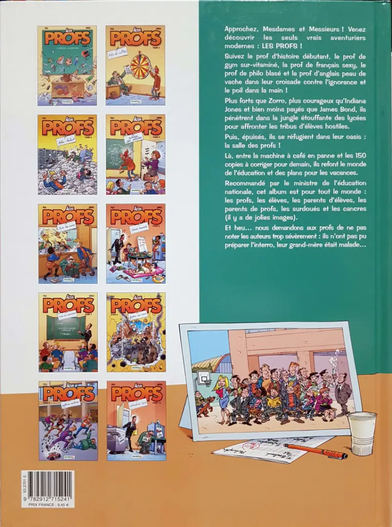 Verso de l'album Les Profs Tome 2 Loto et colles