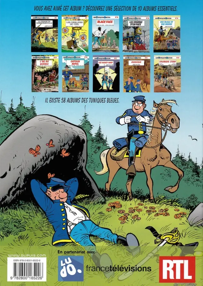 Verso de l'album Les Tuniques Bleues Tome 26 L'Or du Québec