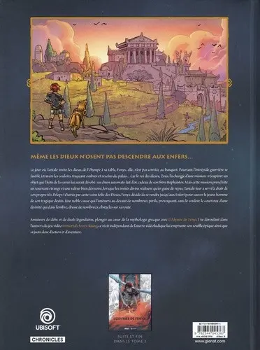 Verso de l'album Immortals fenyx rising Tome 1/2 L'odyssée de fenyx