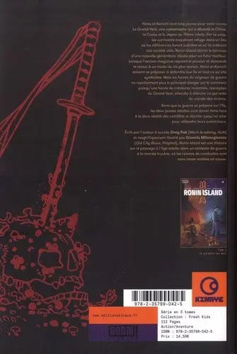 Verso de l'album Ronin Island 1 L'union fait la force