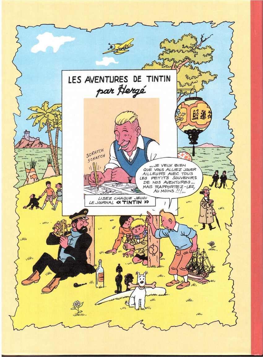 Verso de l'album Tintin Tintin et le mystère de la toison d'or