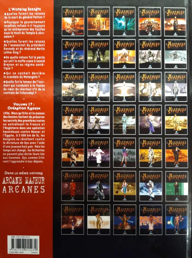 Verso de l'album L'Histoire secrète Volume 17 Opération Kadesh