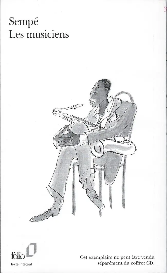 Verso de l'album Les Musiciens de Sempé