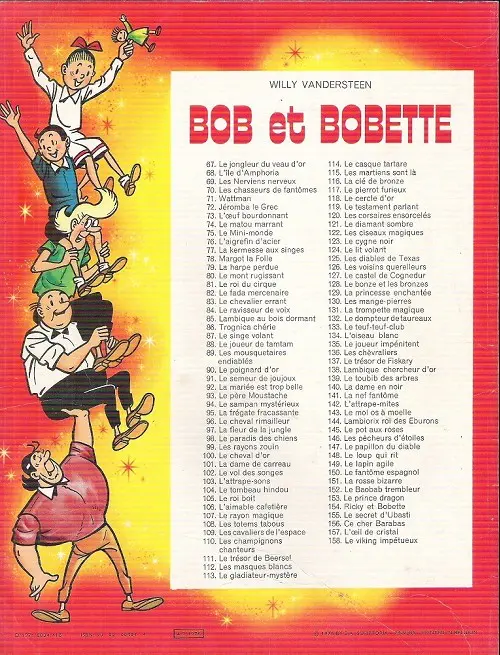 Verso de l'album Bob et Bobette Tome 92 La mariée est trop belle