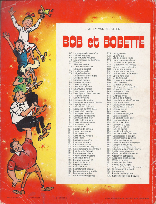 Verso de l'album Bob et Bobette Tome 126 Les voisins querelleurs