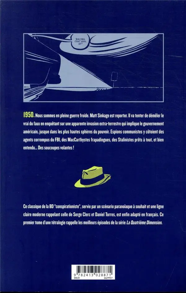 Verso de l'album L'invasion silencieuse Tome 1