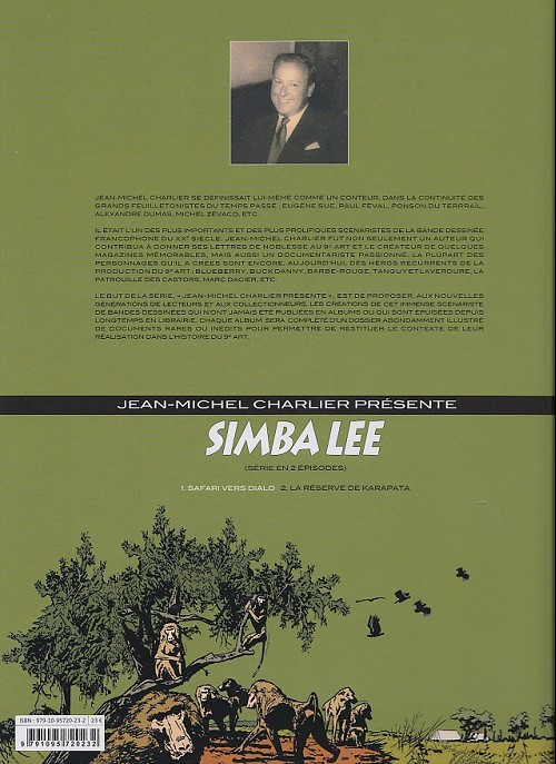 Verso de l'album Simba Lee 2 La réserve de karapata