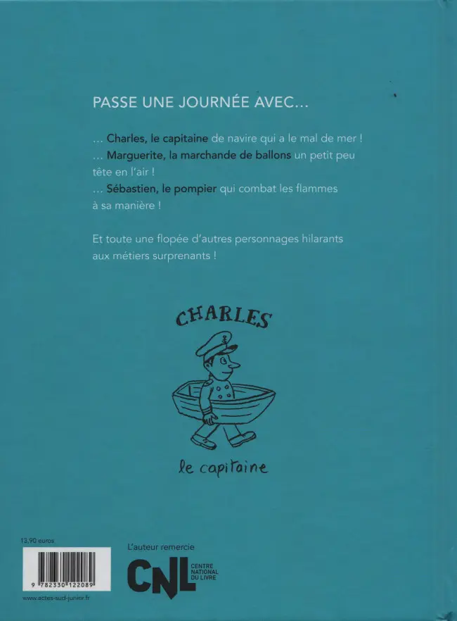 Verso de l'album Une journée avec...