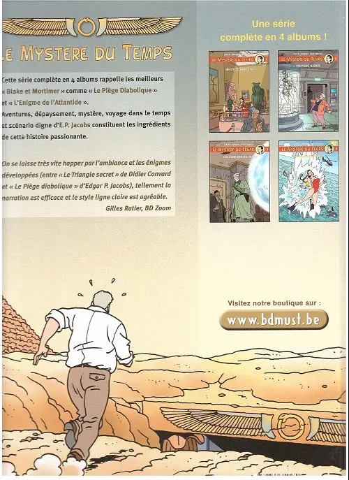 Verso de l'album Le Mystère du Temps Tome 1 Un cycle sans fin