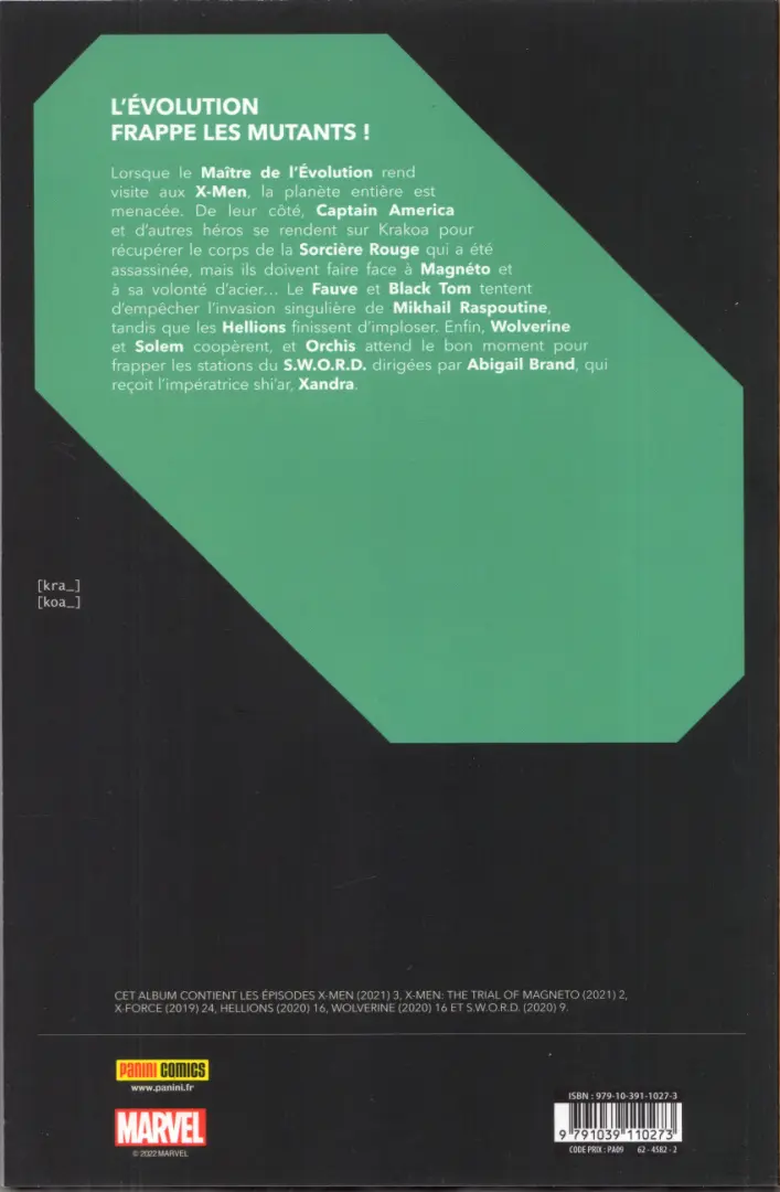Verso de l'album Reign of X Volume 17