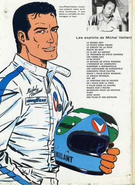 Verso de l'album Michel Vaillant Tome 17 Le fantôme des 24 heures