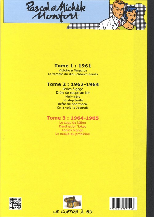 Verso de l'album Pascal et Michèle Montfort Tome 3 1964-1965
