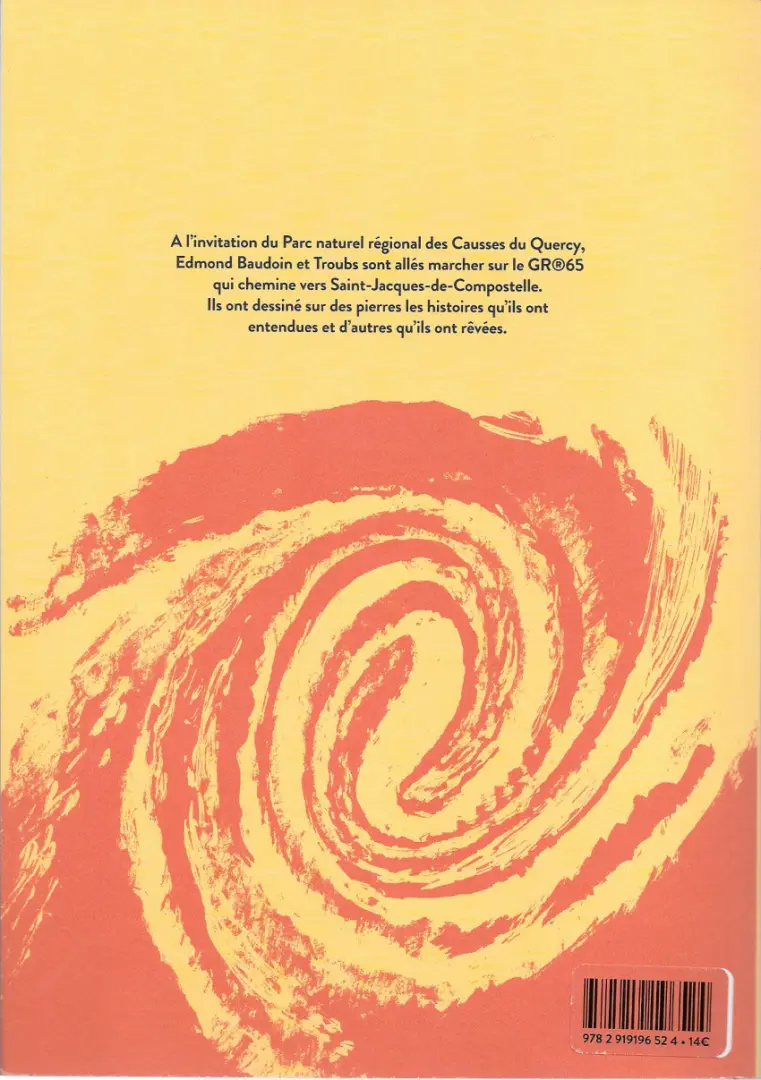 Verso de l'album Le chemin-livre