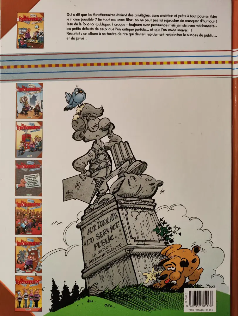 Verso de l'album Les Fonctionnaires Tome 7 Ami public n°1