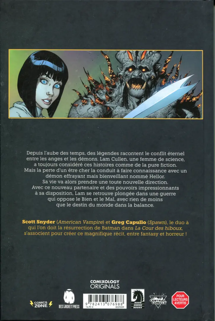Verso de l'album Démons