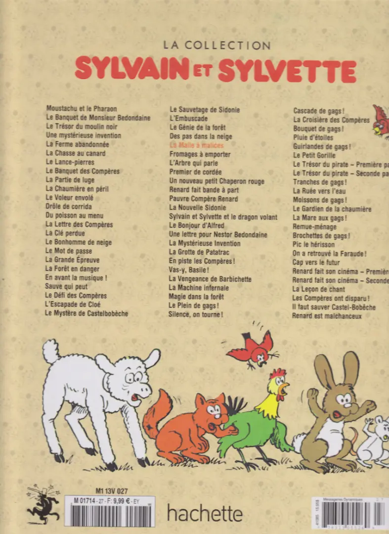 Verso de l'album Sylvain et Sylvette Tome 27 La malle à malices