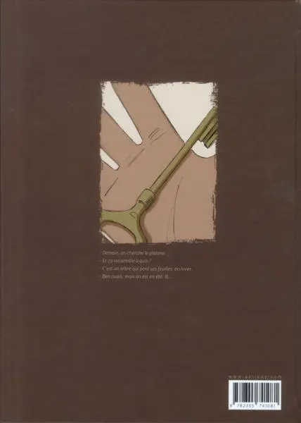 Verso de l'album La Clef du château rose