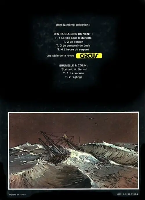 Verso de l'album Les Passagers du vent Tome 1 La fille sous la dunette