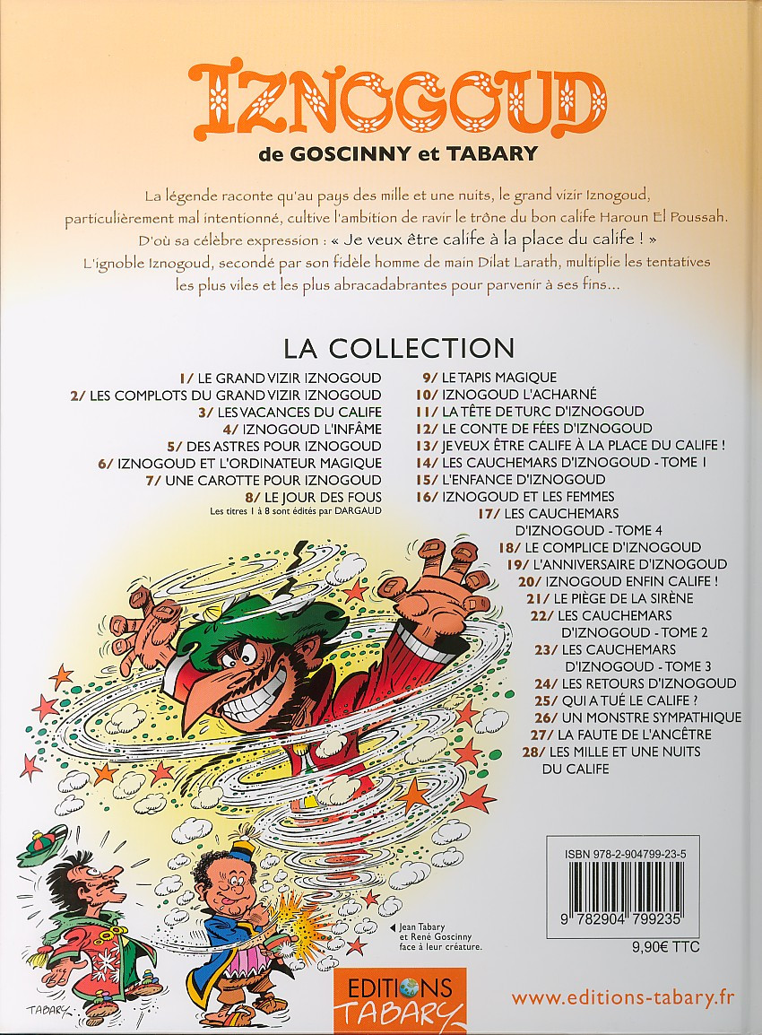 Verso de l'album Iznogoud Tome 11 La tête de Turc d'Iznogoud