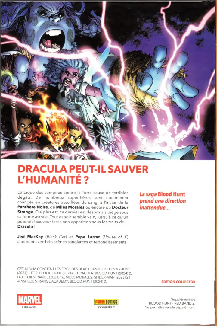 Verso de l'album Blood Hunt 2/3