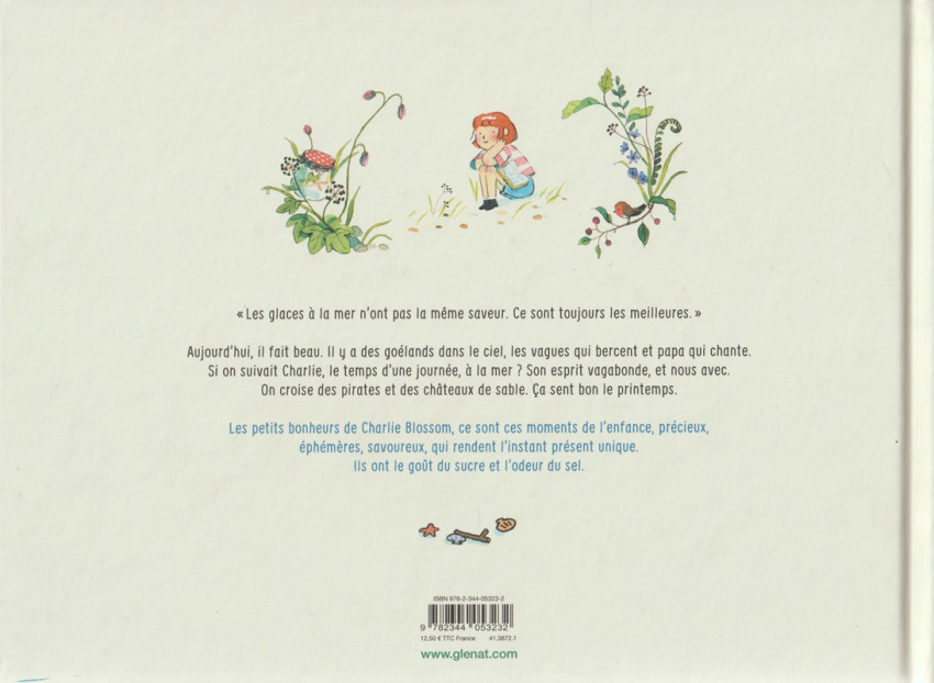 Verso de l'album Les petits bonheurs de Charlie Blossom 1 Une glace à la mer