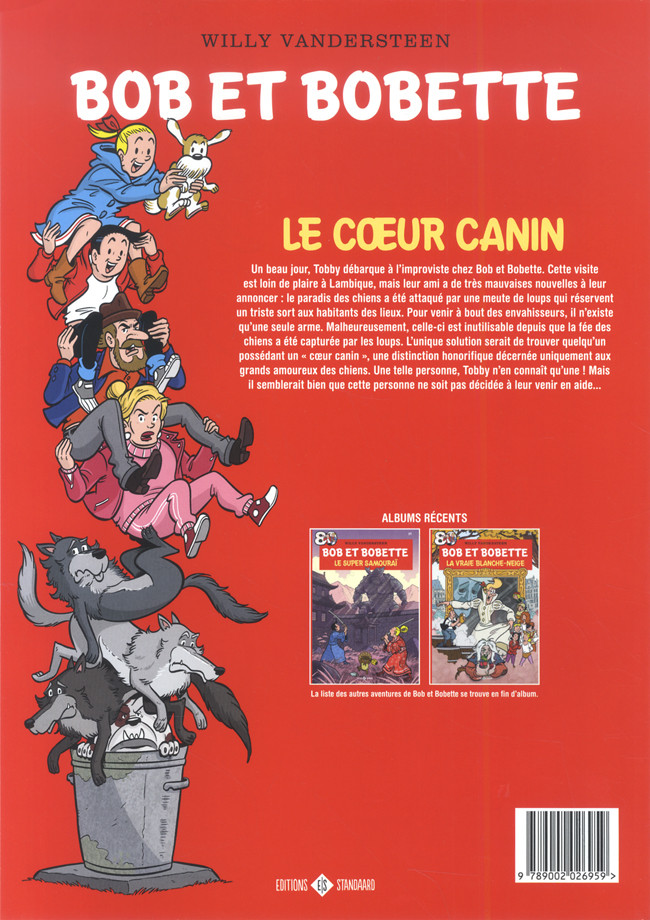Verso de l'album Bob et Bobette Tome 379 Le coeur canin