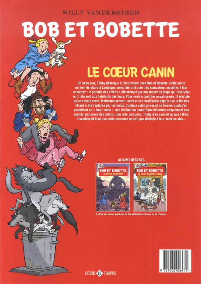 Verso de l'album Bob et Bobette Tome 379 Le coeur canin