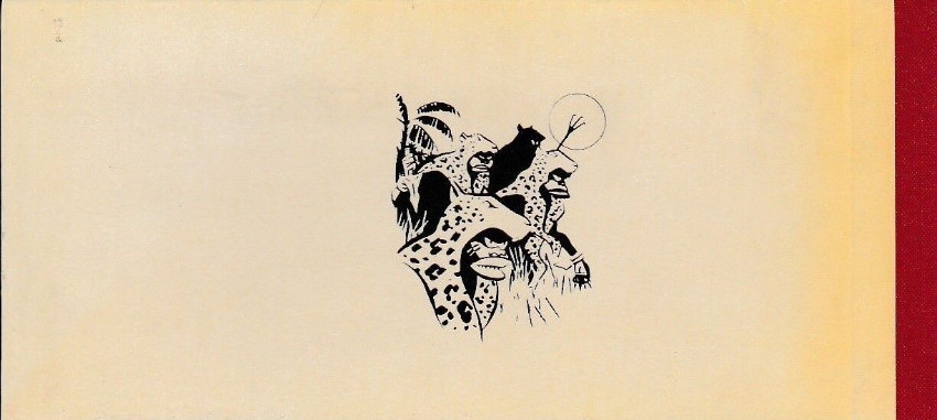 Verso de l'album Spirou par Y. Chaland A la recherche de Bocongo