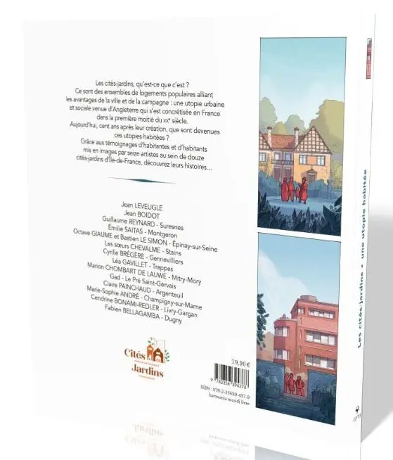 Verso de l'album Les cités-jardins Une utopie habitée