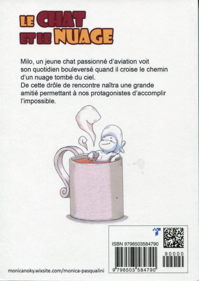 Verso de l'album Le chat et le nuage 1