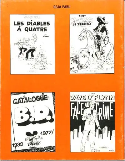 Verso de l'album Dave O'Flynn Tome 2 Face au crime