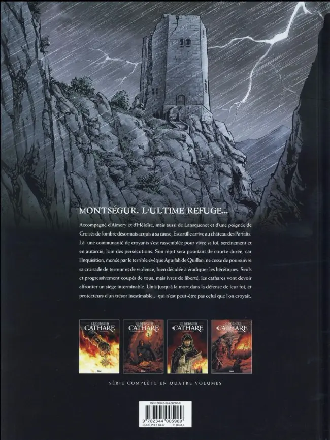 Verso de l'album Le Dernier Cathare Tome 4 L'église de Satan